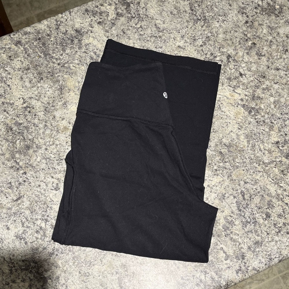 No longer for sale. keeping ! 🍀 Lululemon high waist wide leg crop yoga pants